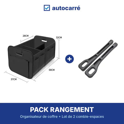 Pack Rangement AutoCarré : organisateur de coffre et comble-espaces